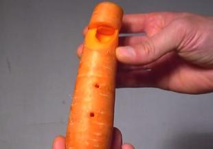 Как се прави кавал от морков