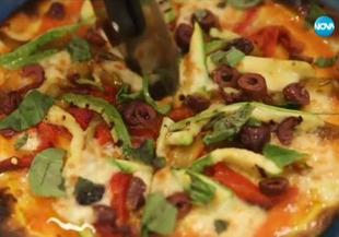 Пица Вегетариана с печени зеленчуци