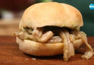 Лампредото - италиански сандвич с шкембе