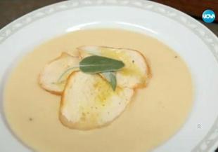 Провансалска лучена супа с праз и чесън