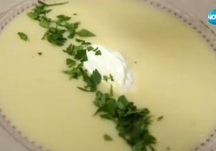 Картофена супа с праз лук и сметана