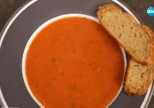 Супа с домати и маскарпоне