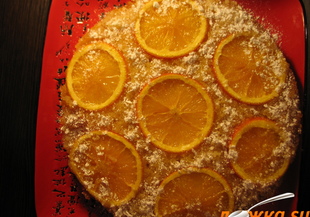 Цитрусов кекс с карамелизирани портокали