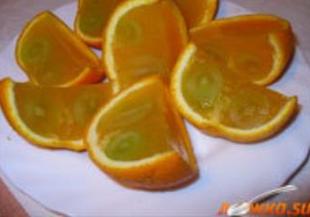 Желирани портокали с грозде