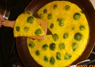 Омлет със сирене и брюкселско зеле