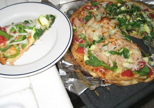Здравословна пица със зеленчуци