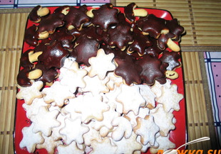 Домашни сладки с какаова маслена глазура