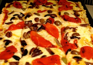 Пица със зеленчуци без глутен
