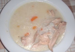Пилешка супа по гръцки