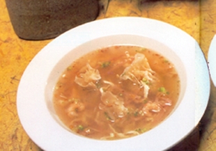 Супа с дъмплинги и четири вида месо