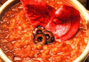 Тибетска супа от леща с домати