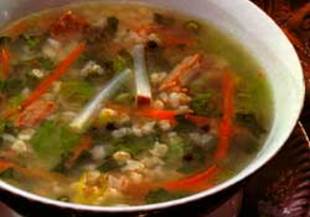 Агнешка супа със зеленчуци