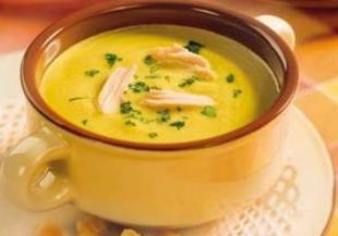 Зеленчукова крем супа с пилешки бульон