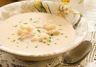 Крем супа с карфиол и сметана
