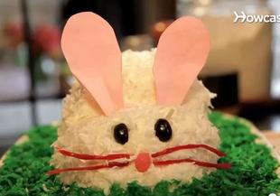 Торта зайче за Великден с готов блат