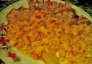 Тиквички с домати и ориз 