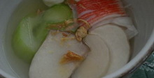 Зеленчукова супа на едри късове