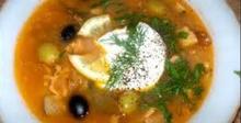 Солянка - рибена супа с маслини