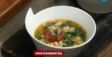 Италианска бобена супа със спанак