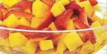 Глезория с манго и ягоди