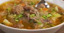Монголска агнешка супа - Хуйца