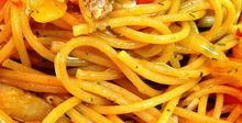 Ароматни спагети с раци