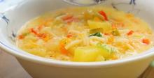 Зеленчукова супа с картофи, фиде и застройка