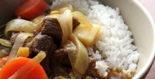 Лесен къри ориз с телешко