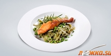 Маринована сьомга с гарнитура