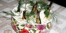 Руска солена торта с риба и майонеза