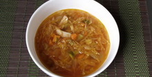 Пилешка супа със зеленчуци