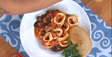 Пикантни калмари в доматено пюре - част 2