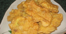 Пържени рибни хапки с яйце