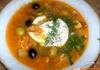 Солянка - рибена супа с маслини