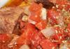 Азу - телешка яхния с доматен сос