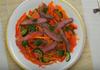 Корейска салата от чушки и моркови с телешко