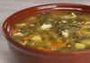 Зеленчукова супа с лапад, картофи и билки
