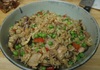 Пържен ориз с пилешко и зеленчуци