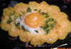 Пълнена питка с картофи и яйце