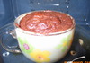 Какаов кекс с ядки на микровълнова