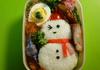 Оризов снежен човек за Коледа