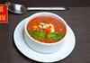 Супа с домати, краставици и моцарела