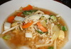 Люто-кисела супа с ориз и зеленчуци