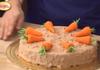 Торта от моркови с какао и крема сирене