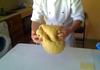 Същинското замесване на яйчено тесто за козунак с локум - част 3