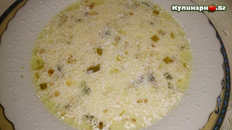 супа с прясно мляко и карфиол
