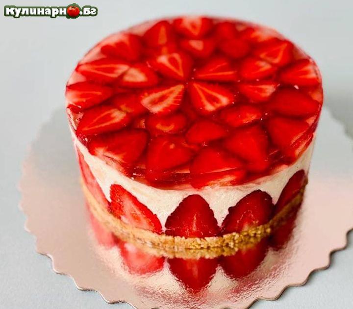 Лятна торта с ягоди и желе