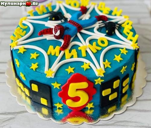 Торта за момче за рожден ден Спайдърмен